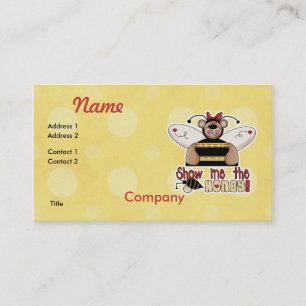 Visa honung Bumble Bear Visitkort