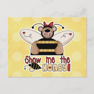 Visa honung Bumble Bear Vykort
