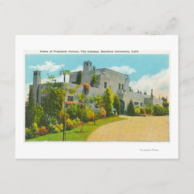 Visa Hoovers hem, Stanford U Campus Vykort (Framsida)