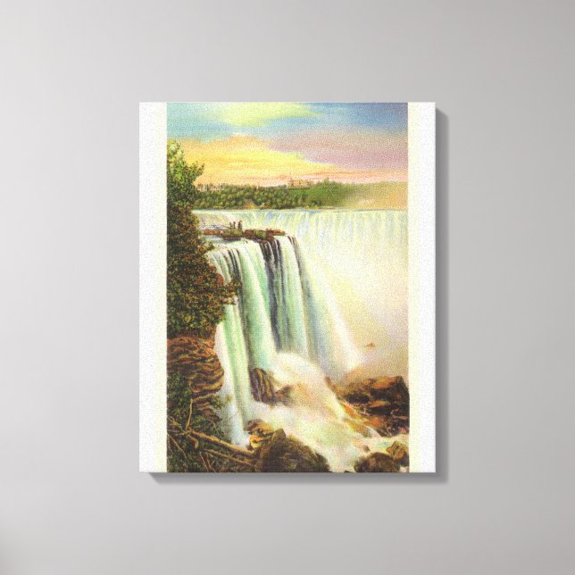 Visa Horseshoe Falls från Goat Island Canvastryck (Framsida)