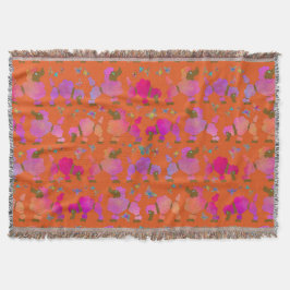 Visa Hundar Groomed och Redo till Prance vid solne Filt