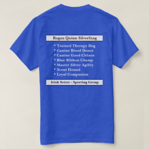 Visa hundskryt, [om min hund] t shirt