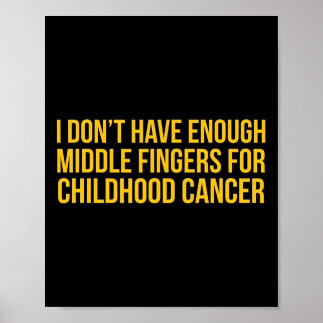 Visa hur du känner för barncancer S Poster (Framsidan)
