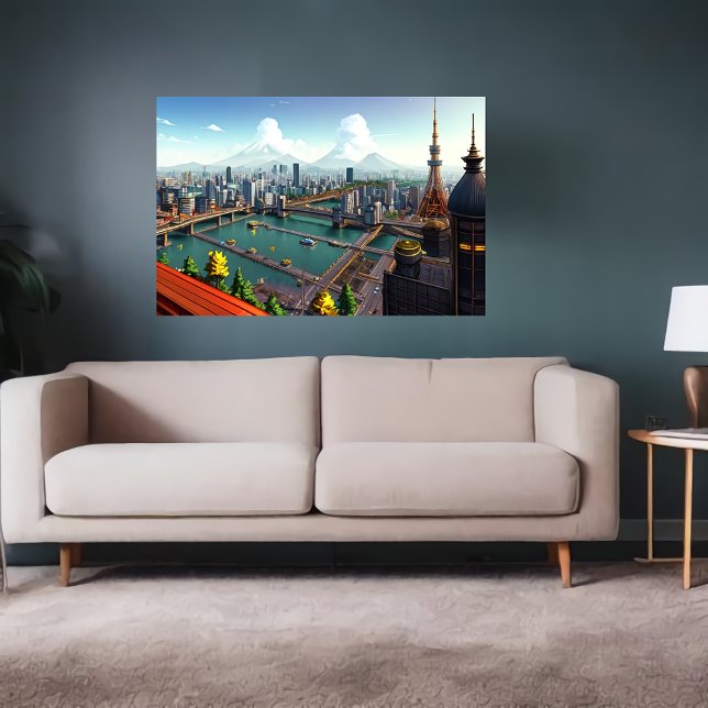 Visa hur Tokyo ser ut | AI Art Poster (Skapare uppladdad)