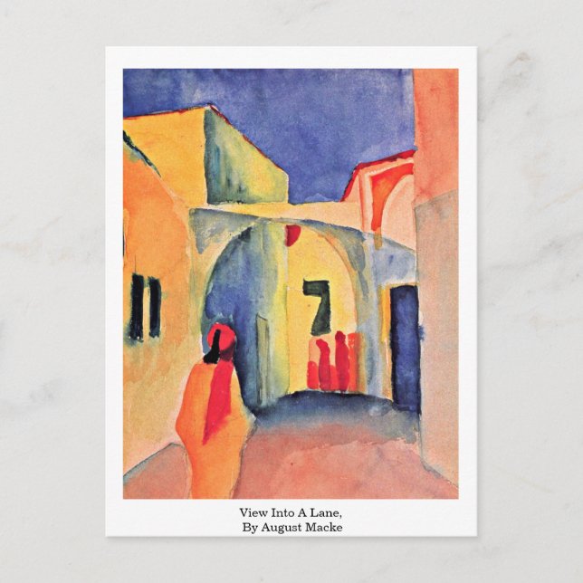 Visa i ett fält, senast i augusti vykort (Framsida)