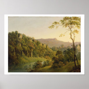 Visa i Matlock Dale, Tittar Mot Black Sten E Poster