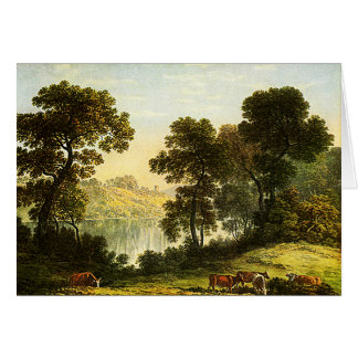 Visa i North Wales - Watercolor Painting Card Hälsningskort