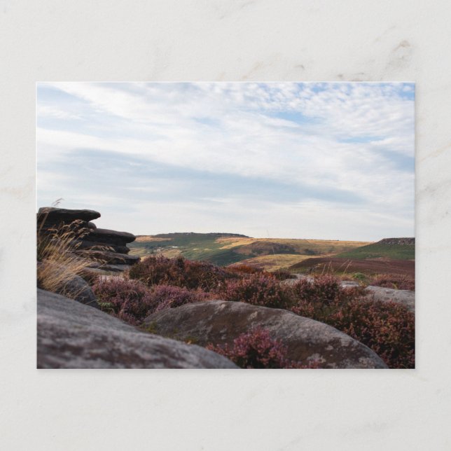 Visa i Peak District, Derbyshire Vykort (Framsida)