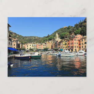 visa i Portofino Vykort