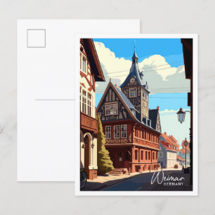 Visa illustration av Tyskland Vintage för veckovis Vykort