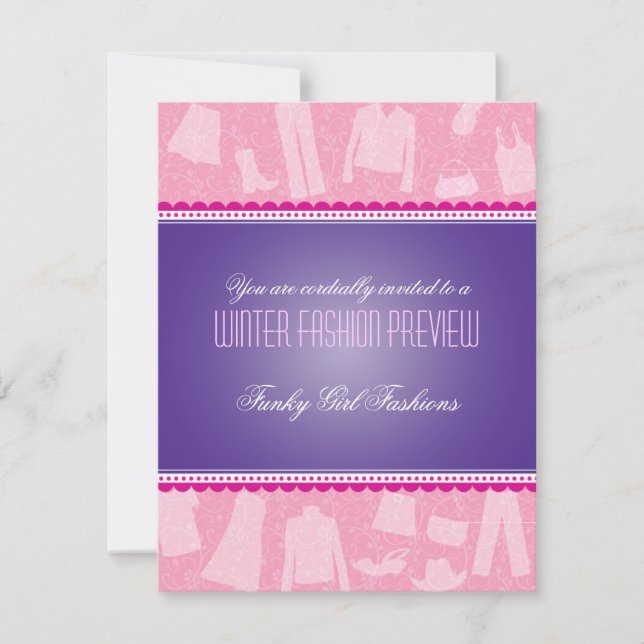 Visa inbjudan för Funky Mode (Framsida)