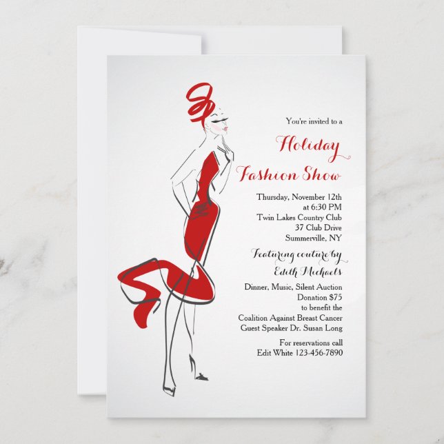 Visa inbjudan i Vogue Mode (Framsida)