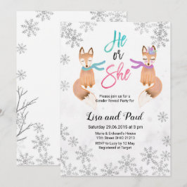 Visa inbjudan till Fox Winter Silver gender