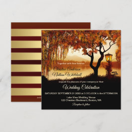 Visa inbjudan till Lanternasbröllop hösten Sjö