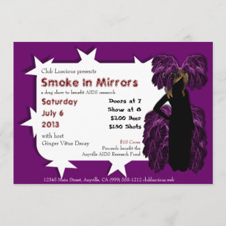 Visa Inbjudningskort för Anpassningsbar med fjäder