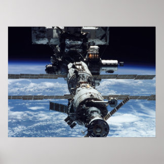Visa Internationell Space Station från Endeavor Poster