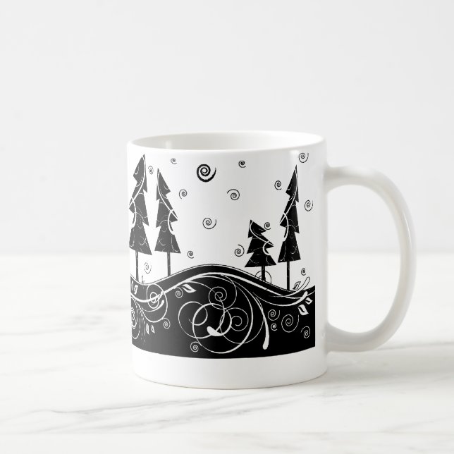 &Visa Julgranar Kaffemugg (Höger)