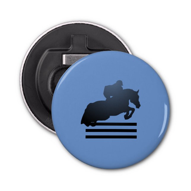 Visa jumper som rensar ett hinder. flasköppnare (Framsidan)