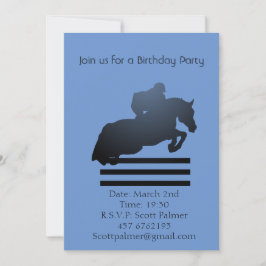 Visa jumper som rensar ett hinder. inbjudningar