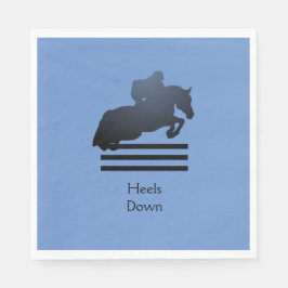 Visa jumper som rensar ett hinder. pappersservett