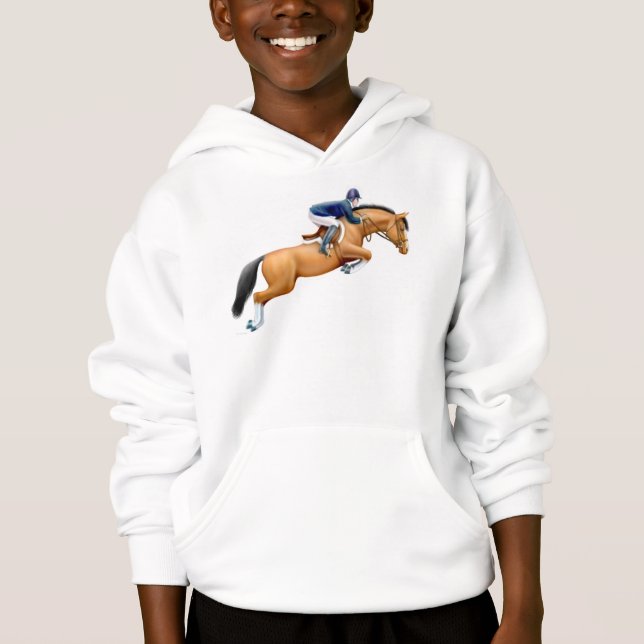 Visa jumperhästungar hoodien t-shirt (Framsida)