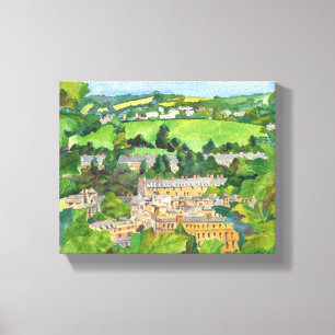 Visa Kanvastrycket Bath Watercolor Canvastryck