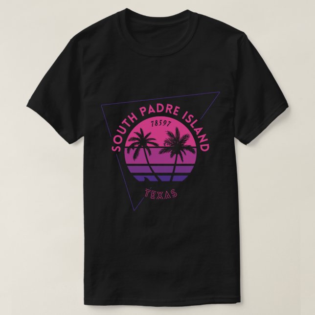 Visa kärlek för South Padre Island, Texas! T Shirt (Design framsida)