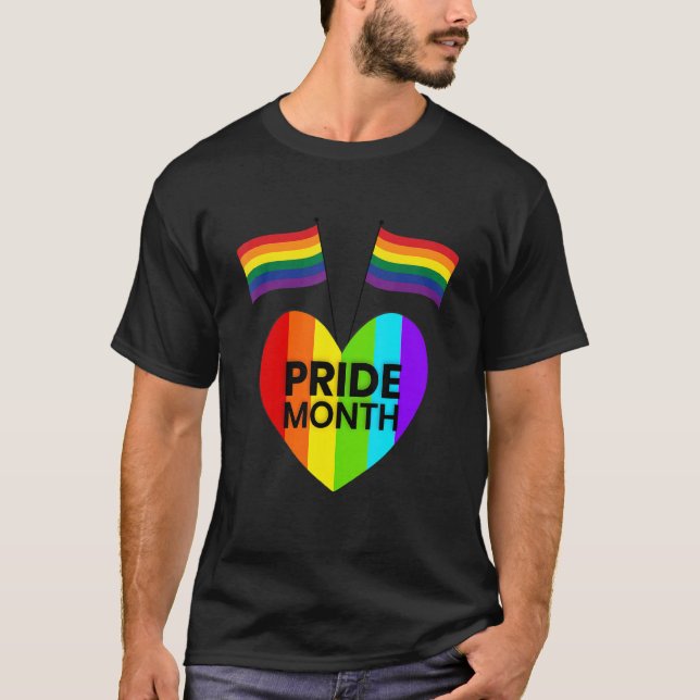 Visa Kärlek i pridets månad T Shirt (Framsida)
