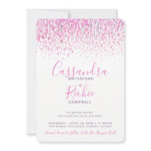 Visa kaskad rosa lila grått art bröllop