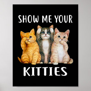 Visa Kattunge Vintage Retro Stil Cat Mamma Poster