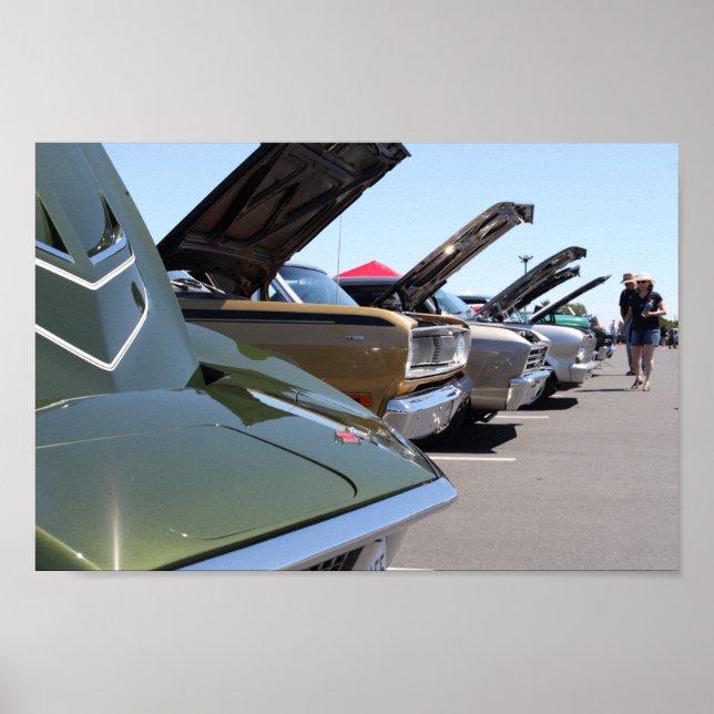 Visa klassiskt bilmärke Poster (Framsidan)