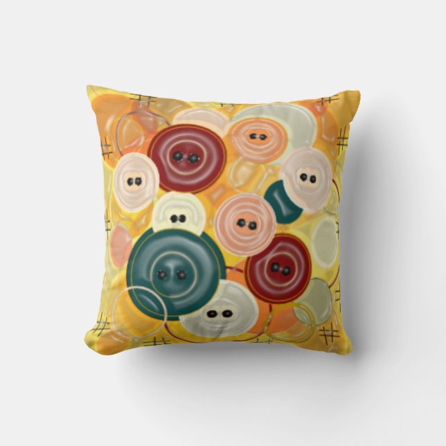 Visa knappar (figursättning) Pillow Kudde (Framsida)