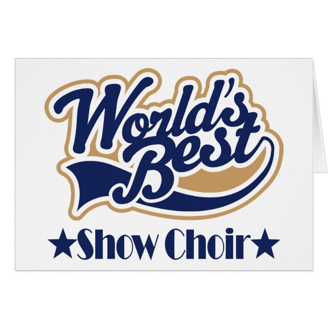 Visa körgåvan hälsningskort (Framsidan Horizontal)