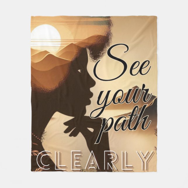 Visa korrigeringen tydligt fleecefilt (Framsidan)