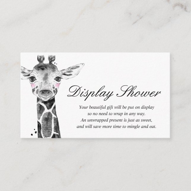 Visa kort för baby shower (Framsida)