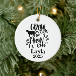 Visa kviga 4H-ornament Julgransprydnad Keramik