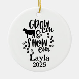 Visa kviga 4H-ornament Julgransprydnad Keramik