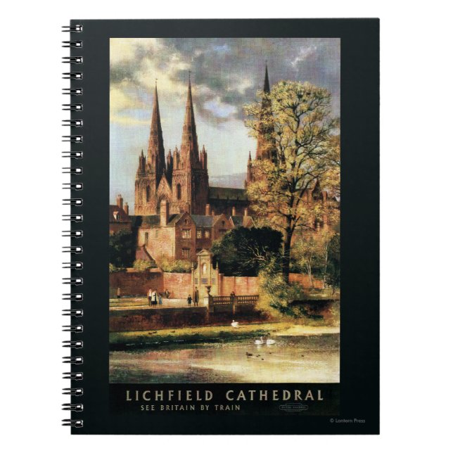 Visa Lichfield Cathedral Anteckningsbok Med Spiral (Framsidan)