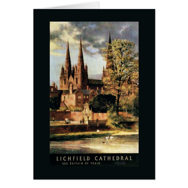 Visa Lichfield Cathedral Hälsningskort (Framsidan)