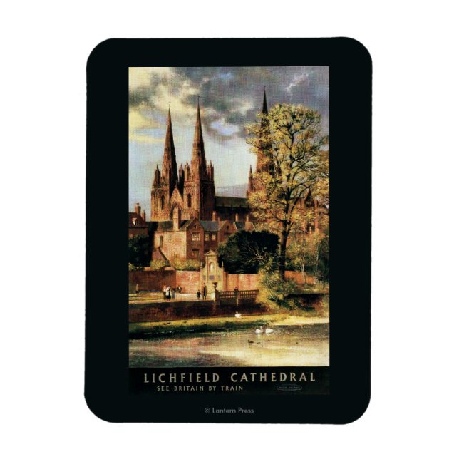 Visa Lichfield Cathedral Magnet (Vertikal)