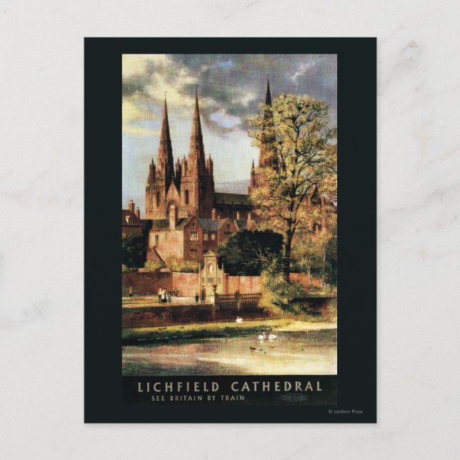 Visa Lichfield Cathedral Vykort (Framsida)