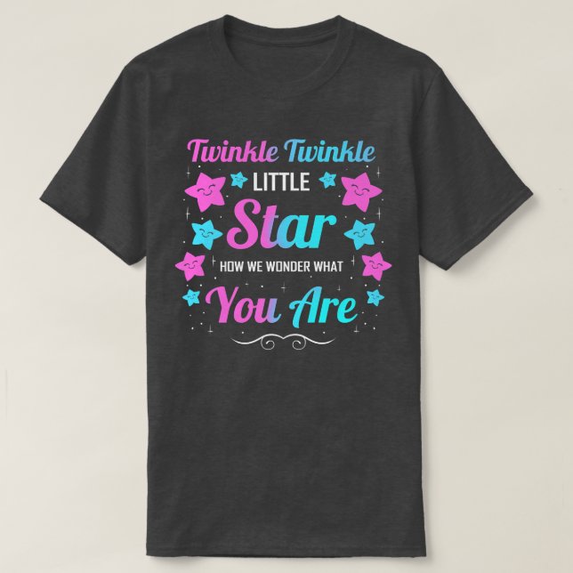 Visa Lilla stjärna för Twinkle-Gender T Shirt (Design framsida)