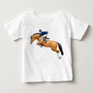 Visa lite T-tröja för jumperhästspädbarn Tee
