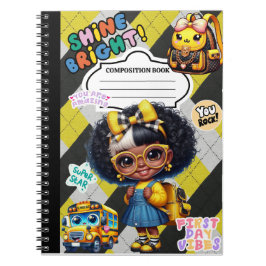 Visa ljus: Första dagen Vibes-anteckningsbok Anteckningsbok