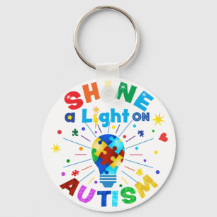 VISA LJUS PÅ AUTISM NYCKELRING