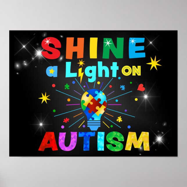 VISA LJUS PÅ AUTISM POSTER (Framsidan)