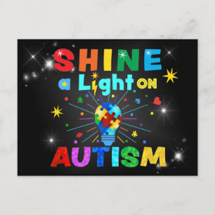 VISA LJUS PÅ AUTISM VYKORT