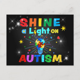 VISA LJUS PÅ AUTISM VYKORT