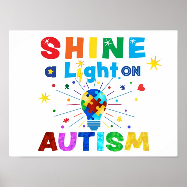 VISA Ljuset på autism Poster (Framsidan)