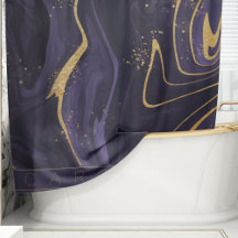 Visa Luxys Elegant Lila Guld Marble Effect Namn